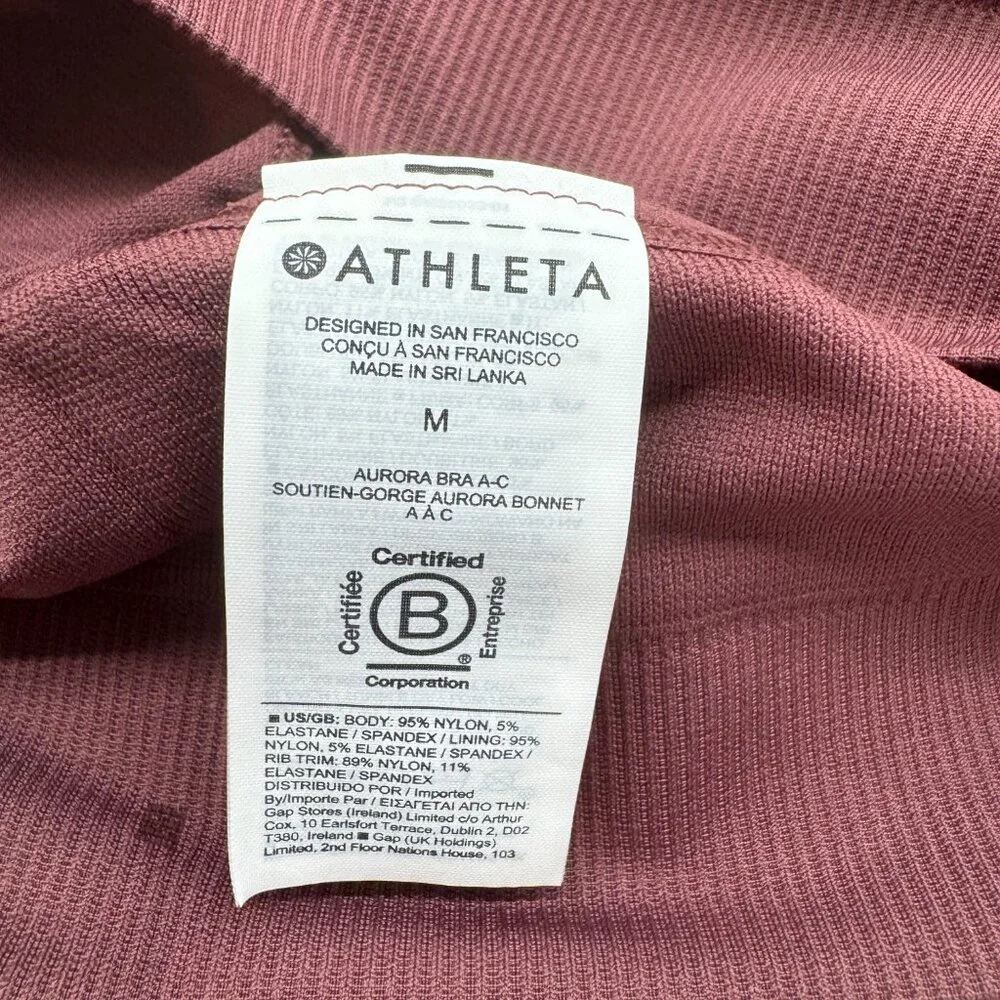NWOT Athleta Aurora Scoop Bra A-C in Tawny Rose - Picture 6 of 7
